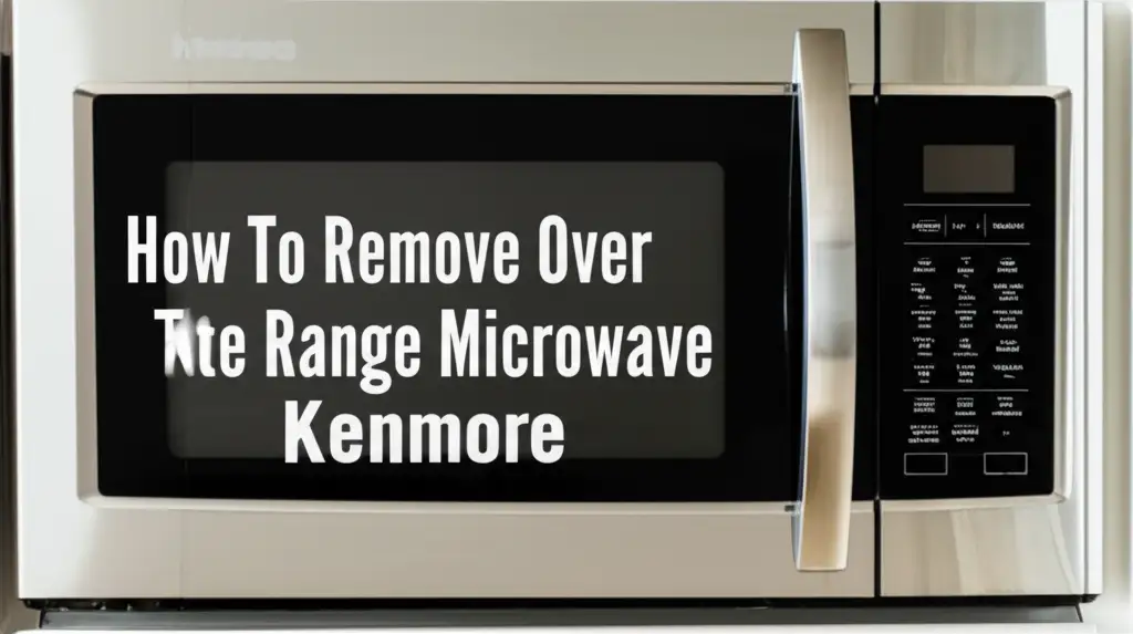 How To Remove Over The Range Microwave Kenmore