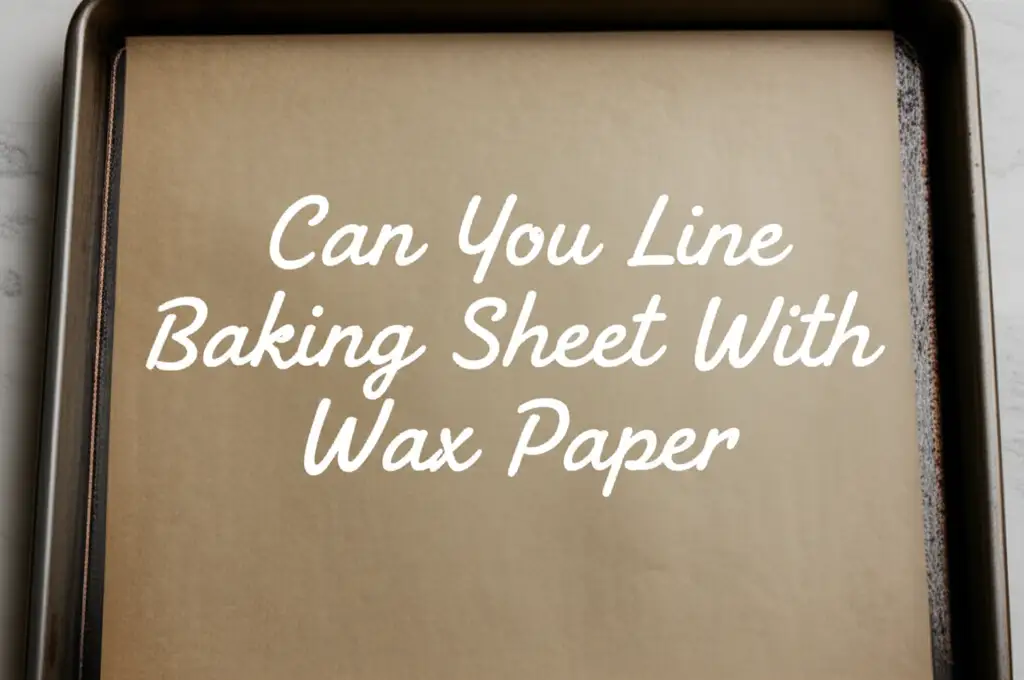Can You Line Baking Sheet With Wax Paper