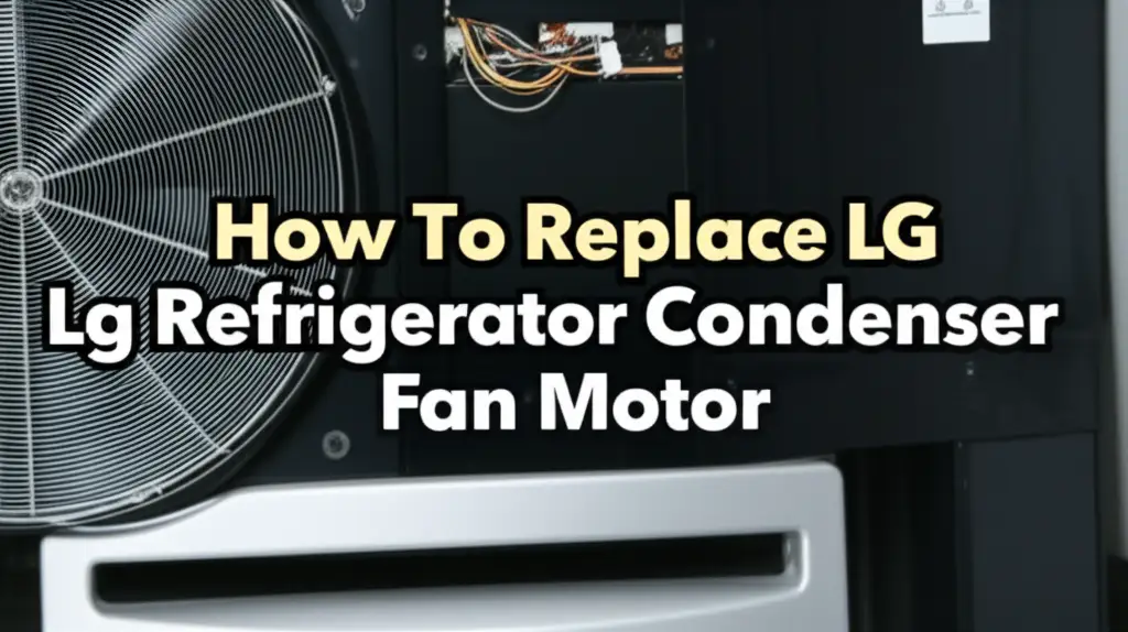How To Replace Lg Refrigerator Condenser Fan Motor