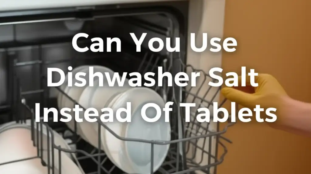 Can You Use Dishwasher Salt Instead Of Tablets