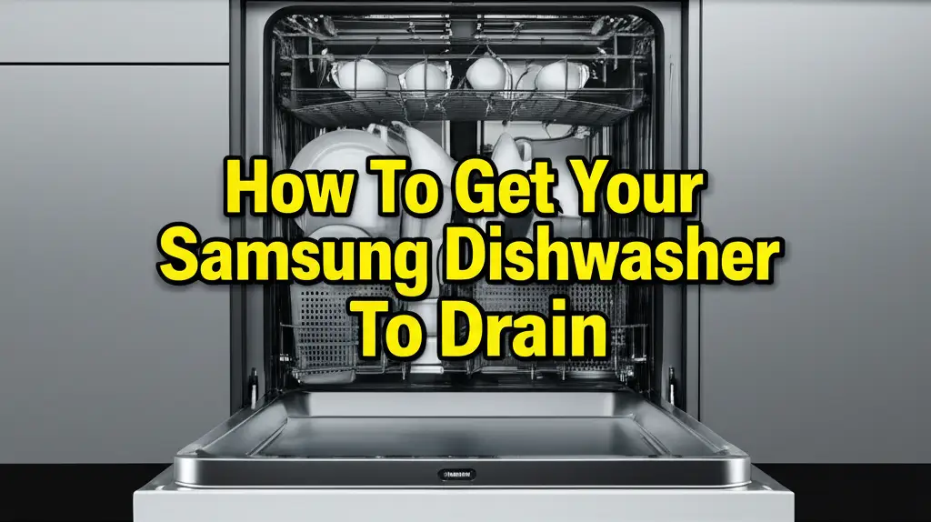 How To Get Your Samsung Dishwasher To Drain