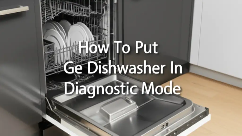 How To Put Ge Dishwasher In Diagnostic Mode