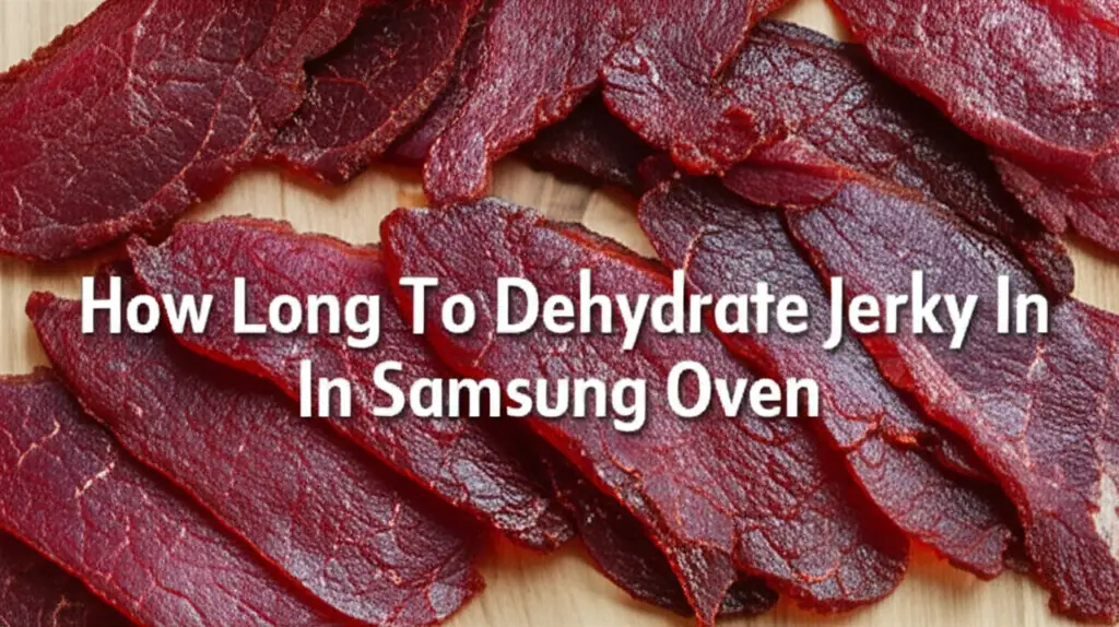 How Long To Dehydrate Jerky In Samsung Oven