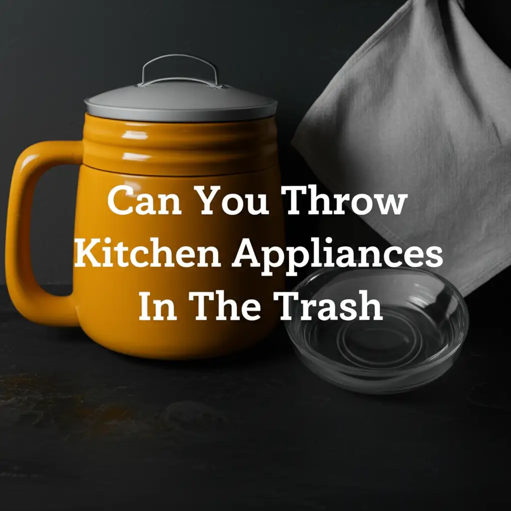 Can You Throw Kitchen Appliances In The Trash