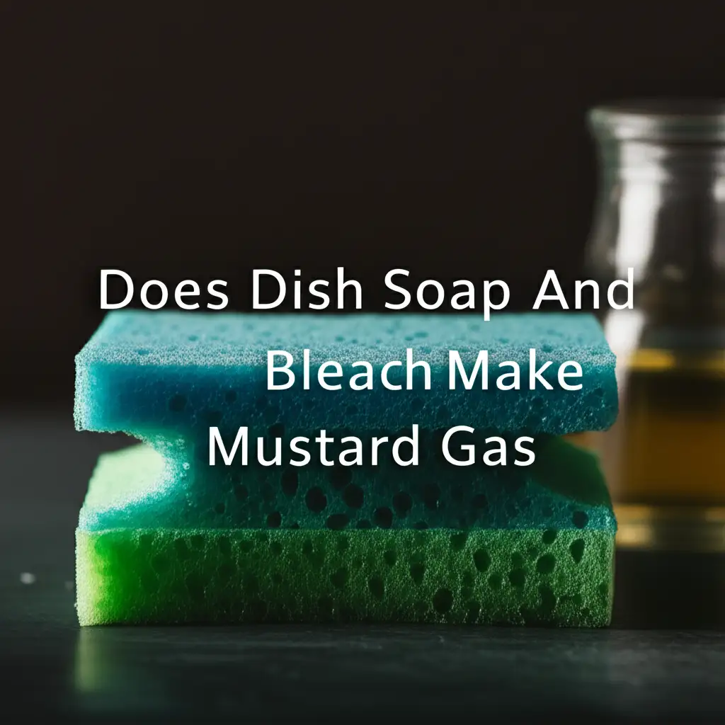 Does Dish Soap And Bleach Make Mustard Gas
