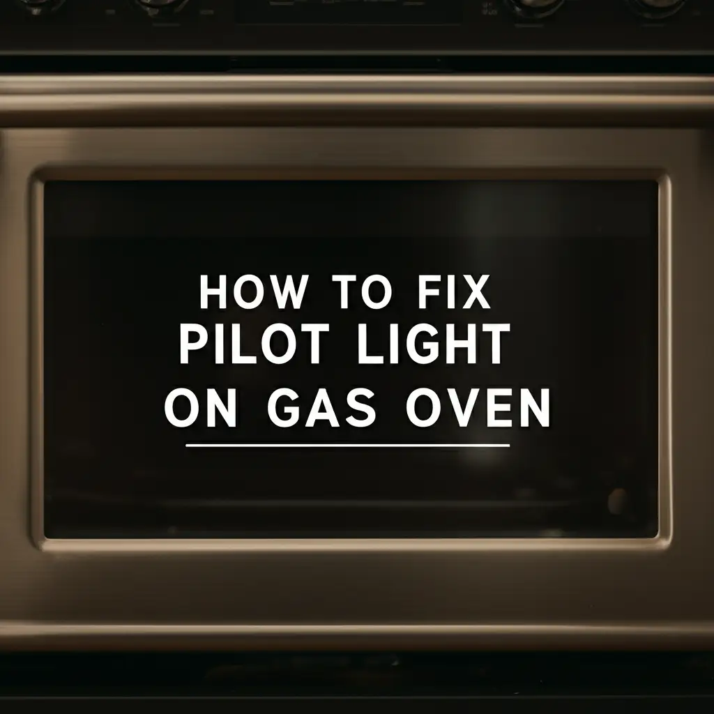 How To Fix Pilot Light On Gas Oven