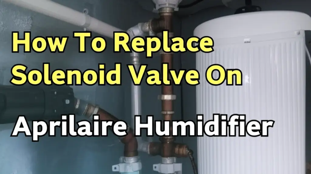How To Replace Solenoid Valve On Aprilaire Humidifier