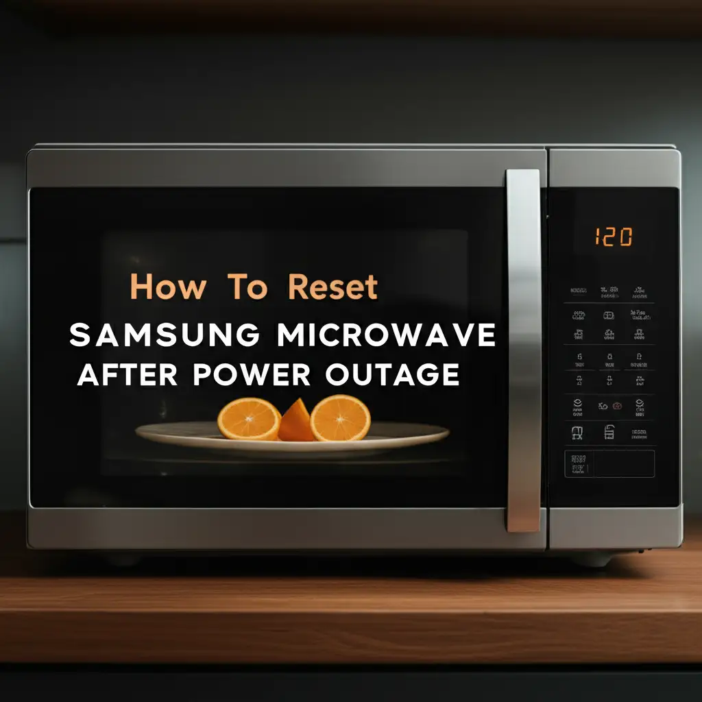 How To Reset Samsung Microwave After Power Outage