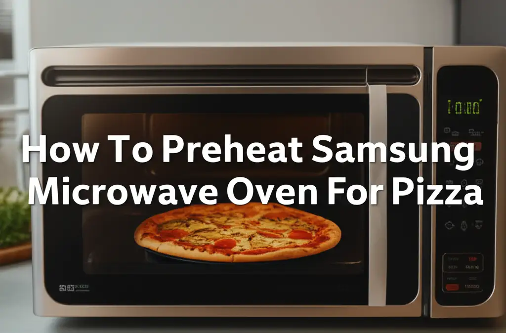 How To Preheat Samsung Microwave Oven For Pizza