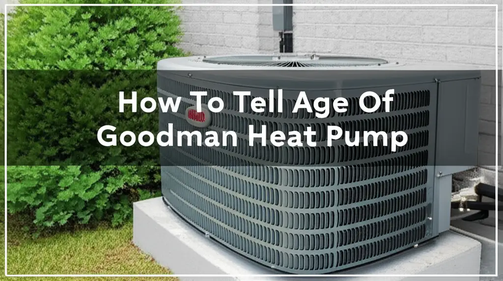 How To Tell Age Of Goodman Heat Pump