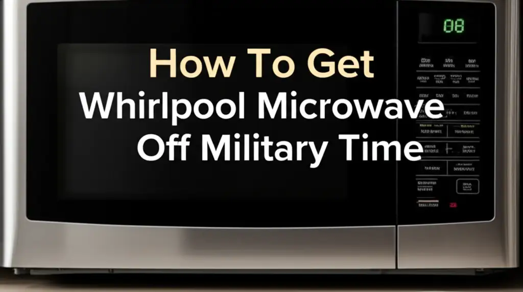 Learn how to get your Whirlpool microwave off military time with our easy, step-by-step guide. Change your clock from 24-hour to 12-hour format easily.