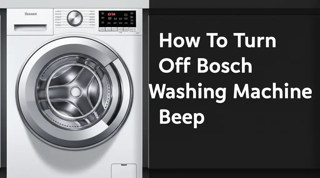 How To Turn Off Bosch Washing Machine Beep