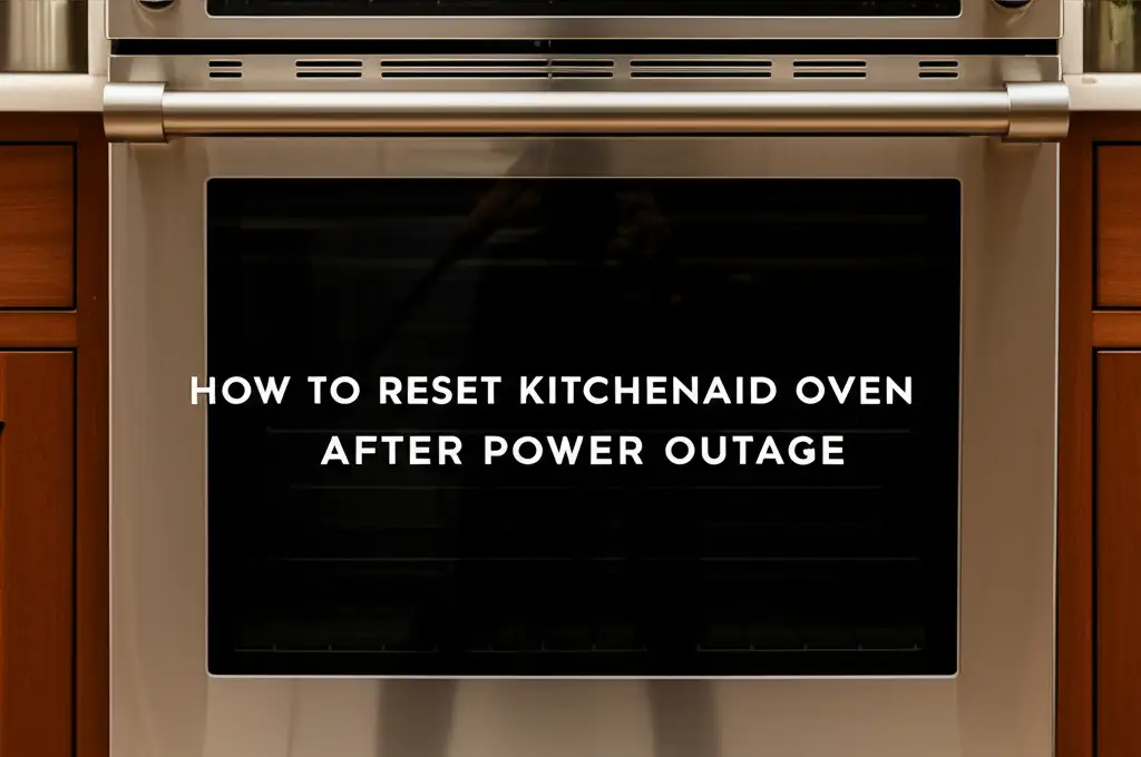 How To Reset Kitchenaid Oven After Power Outage