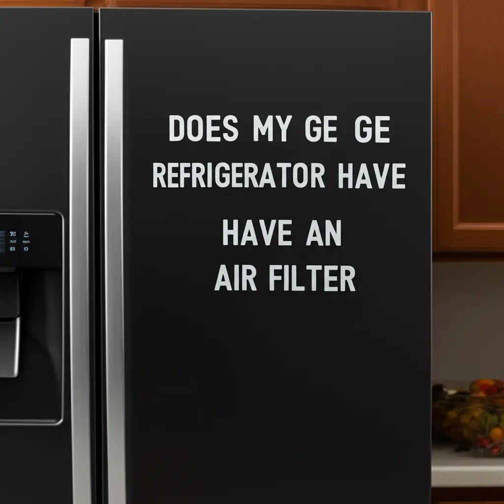 Does My Ge Refrigerator Have An Air Filter