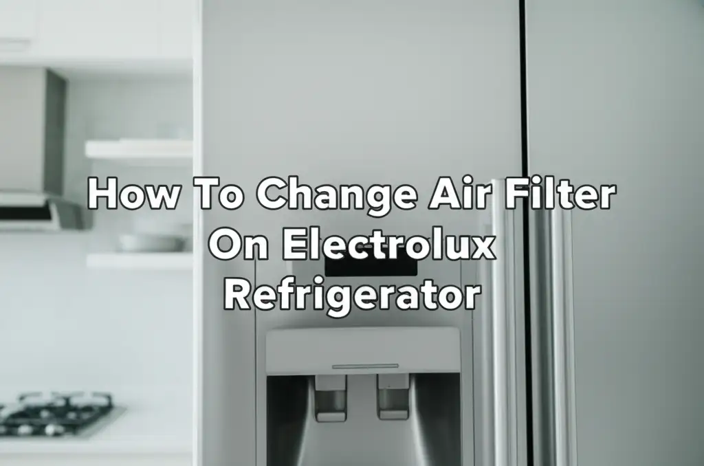 How To Change Air Filter On Electrolux Refrigerator