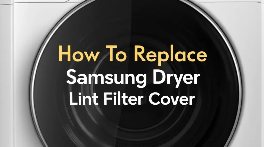 How To Replace Samsung Dryer Lint Filter Cover