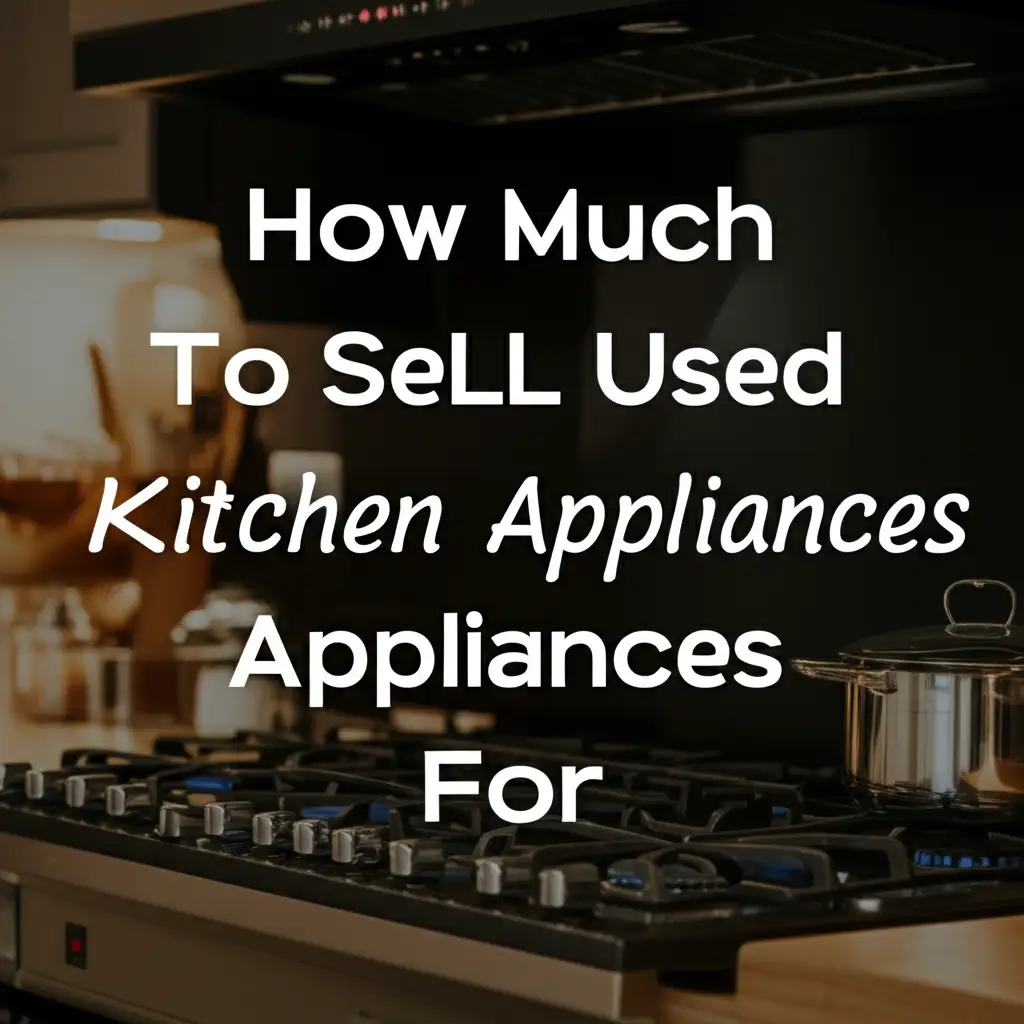 How Much To Sell Used Kitchen Appliances For