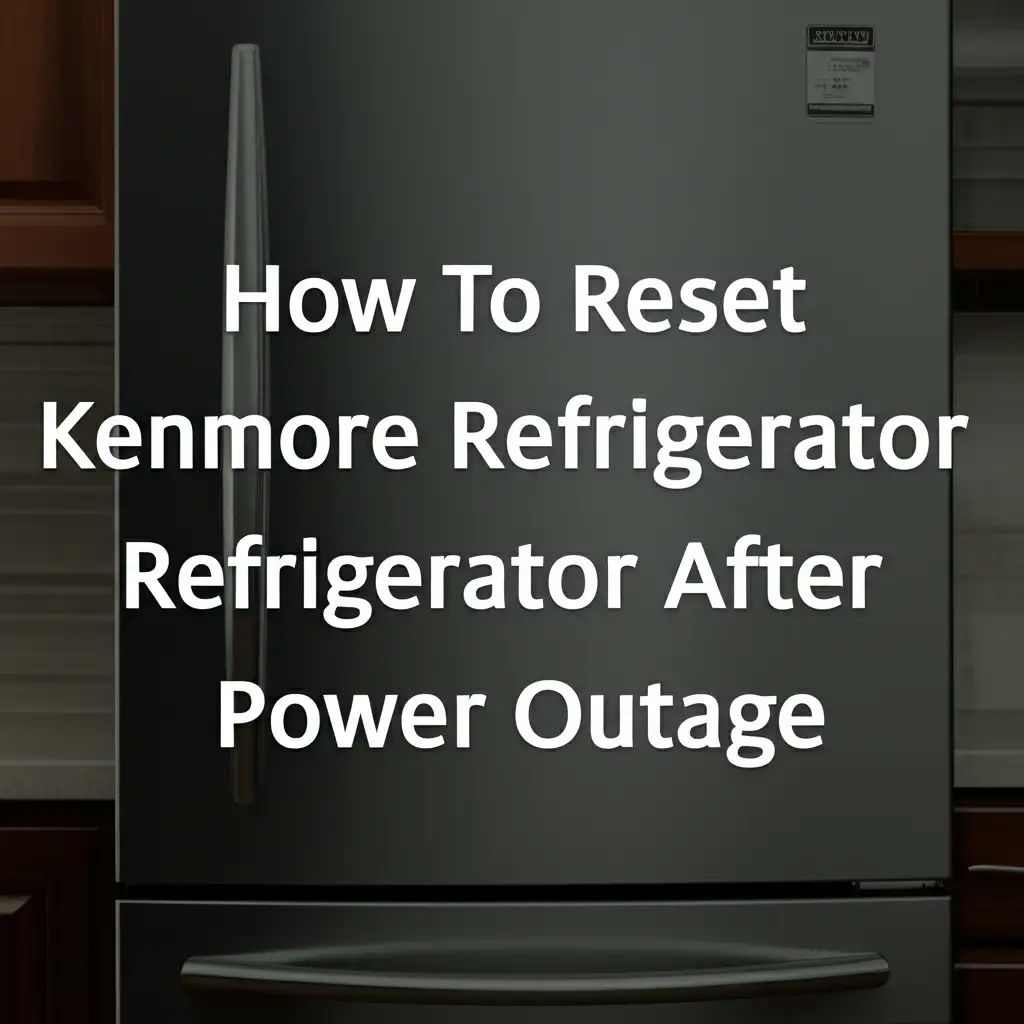 How To Reset Kenmore Refrigerator After Power Outage