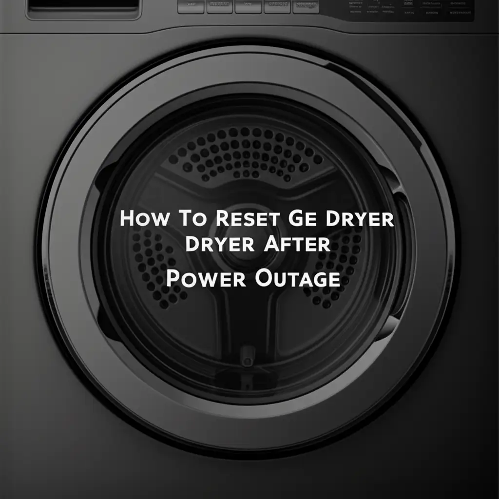 How To Reset Ge Dryer After Power Outage
