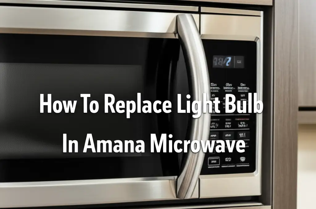 How To Replace Light Bulb In Amana Microwave