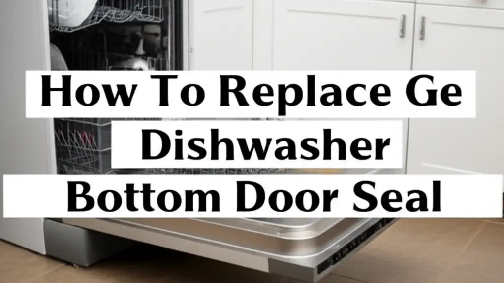 How To Replace Ge Dishwasher Bottom Door Seal