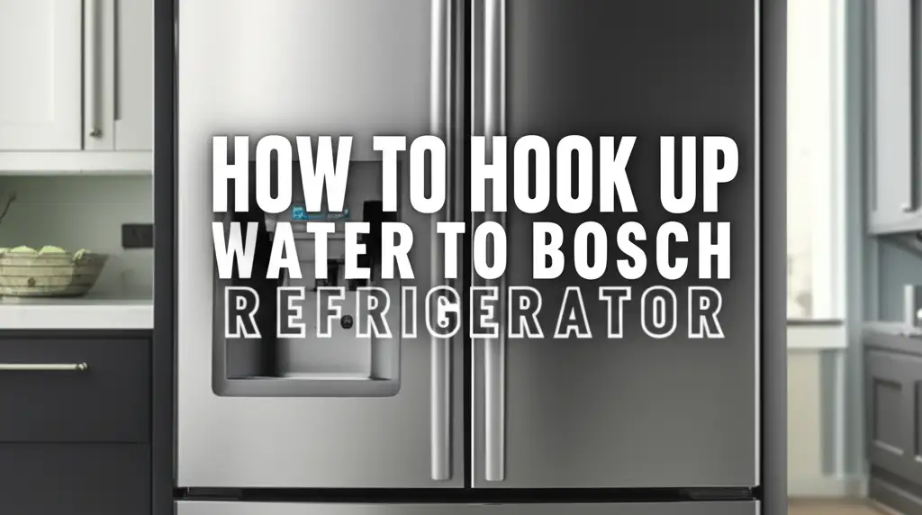 How To Hook Up Water To Bosch Refrigerator