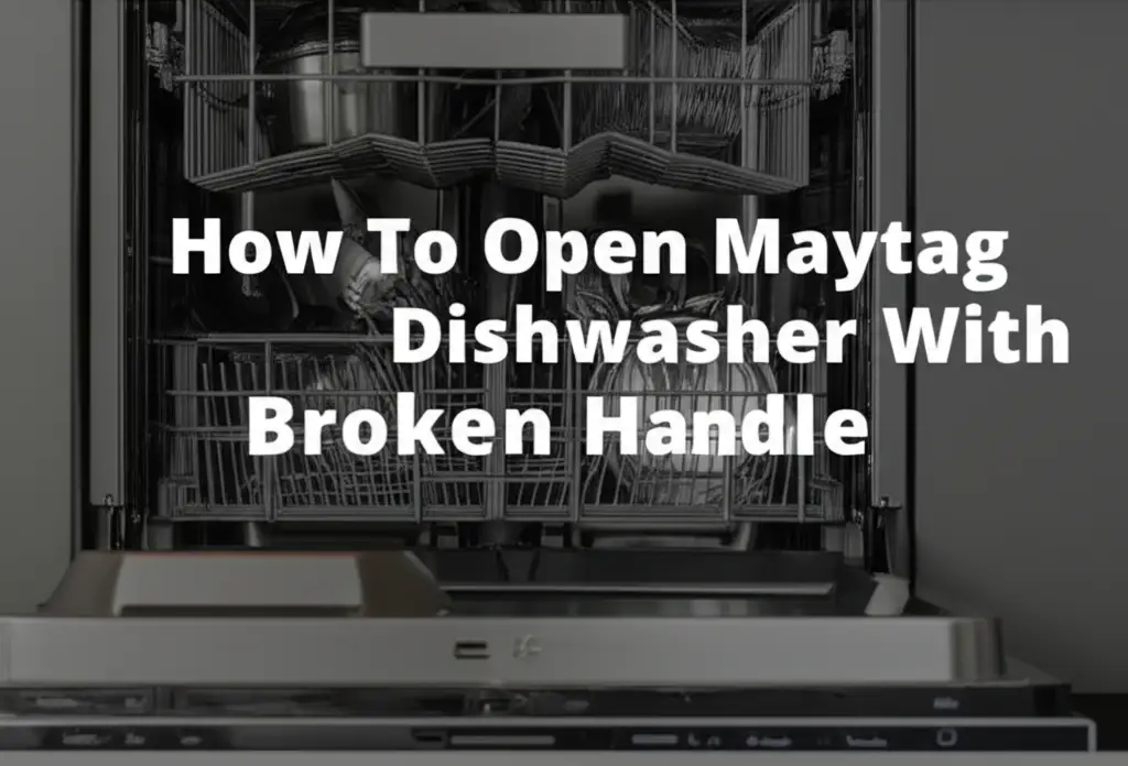 How To Open Maytag Dishwasher With Broken Handle