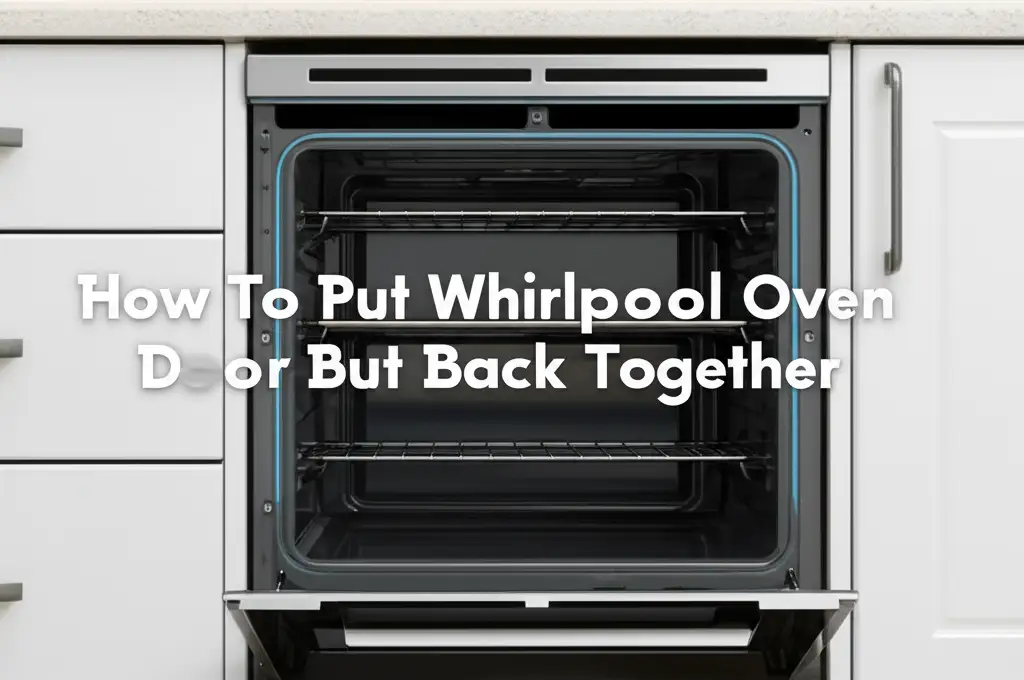 How To Put Whirlpool Oven Door Back Together