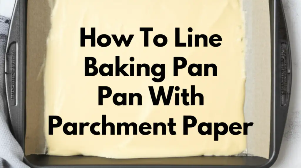 How To Line Baking Pan With Parchment Paper