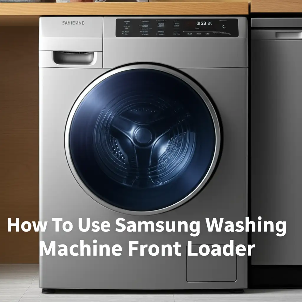 How To Use Samsung Washing Machine Front Loader