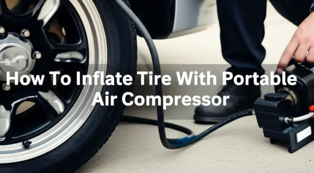 How To Inflate Tire With Portable Air Compressor