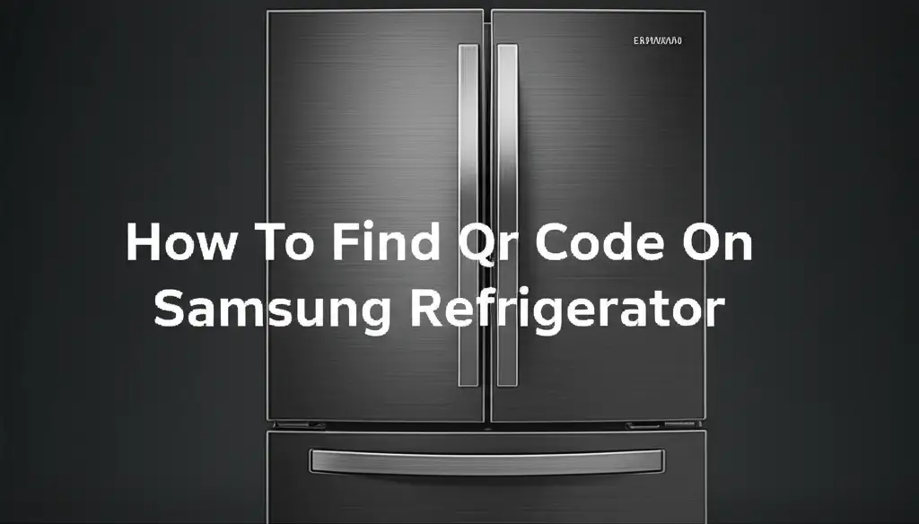 How To Find Qr Code On Samsung Refrigerator