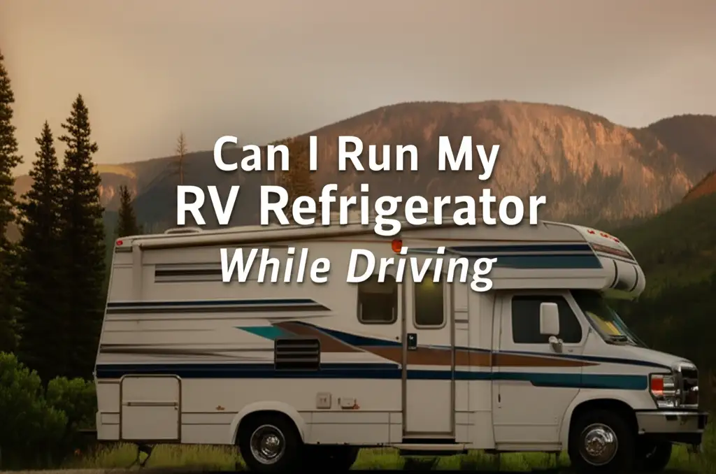 Can I Run My Rv Refrigerator While Driving