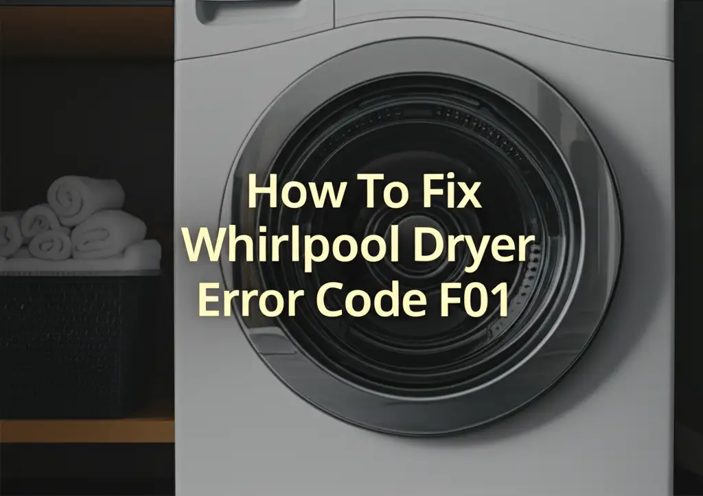 How To Fix Whirlpool Dryer Error Code F01