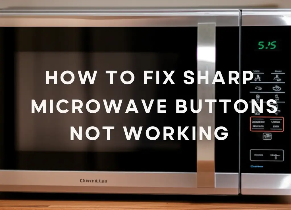 How To Fix Sharp Microwave Buttons Not Working