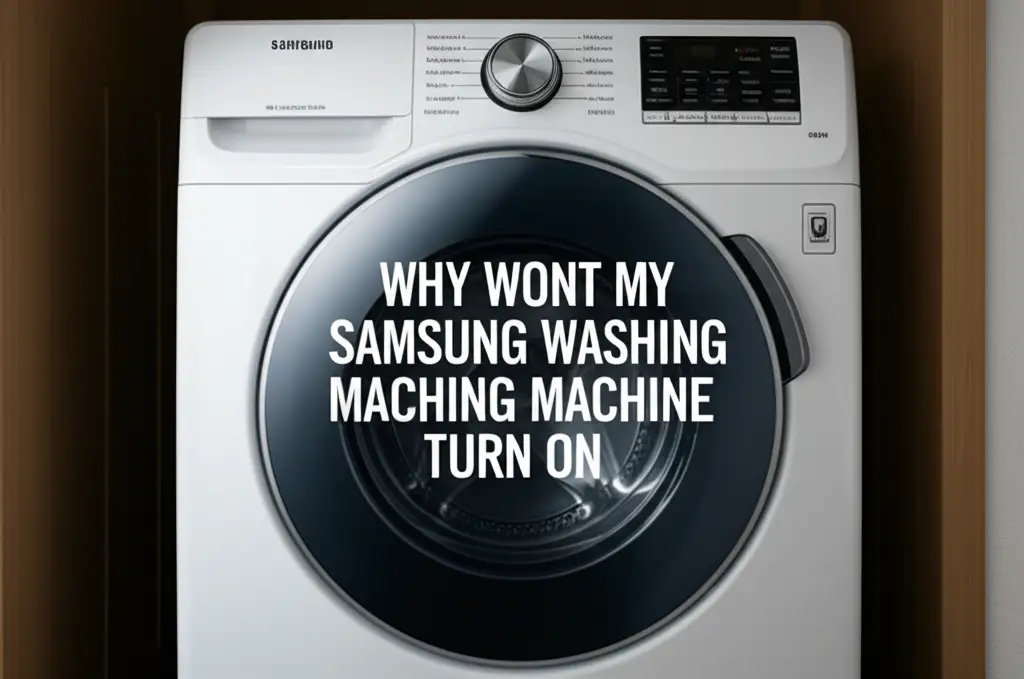 Why Wont My Samsung Washing Machine Turn On