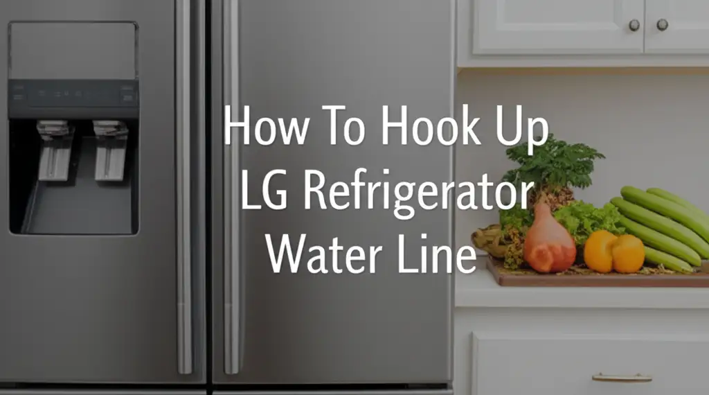 How To Hook Up Lg Refrigerator Water Line