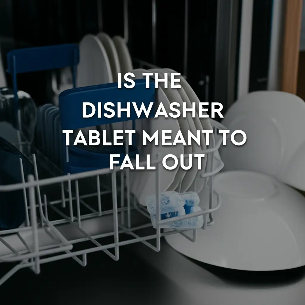 Is The Dishwasher Tablet Meant To Fall Out