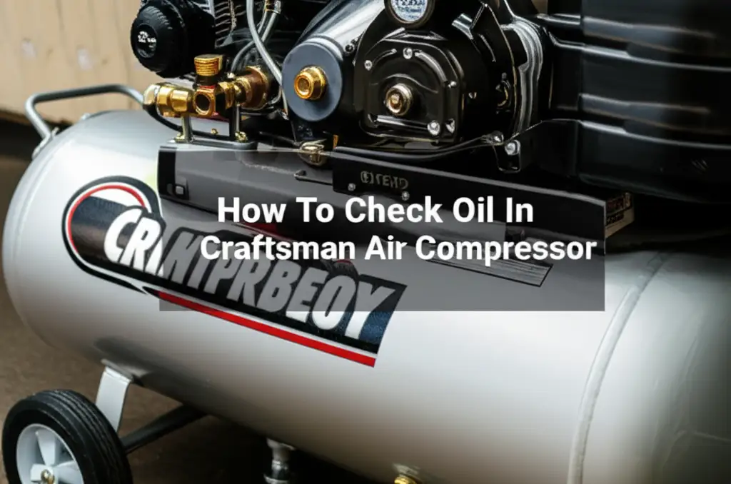 How To Check Oil In Craftsman Air Compressor