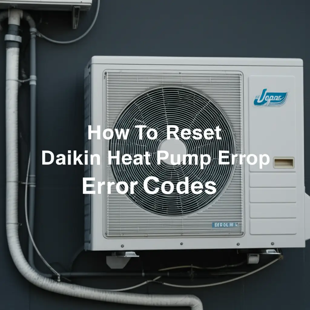 How To Reset Daikin Heat Pump Error Codes