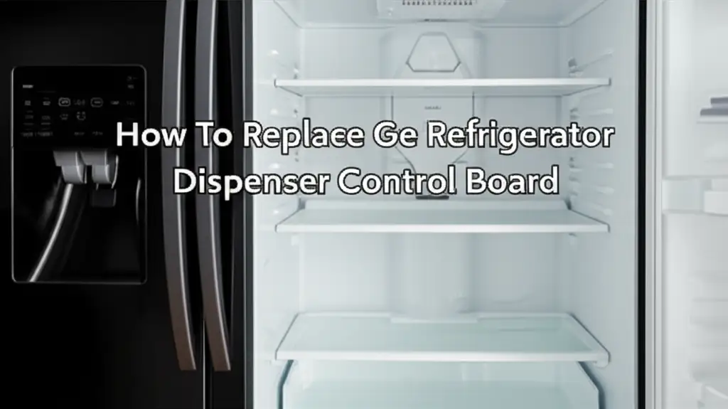 How To Replace Ge Refrigerator Dispenser Control Board
