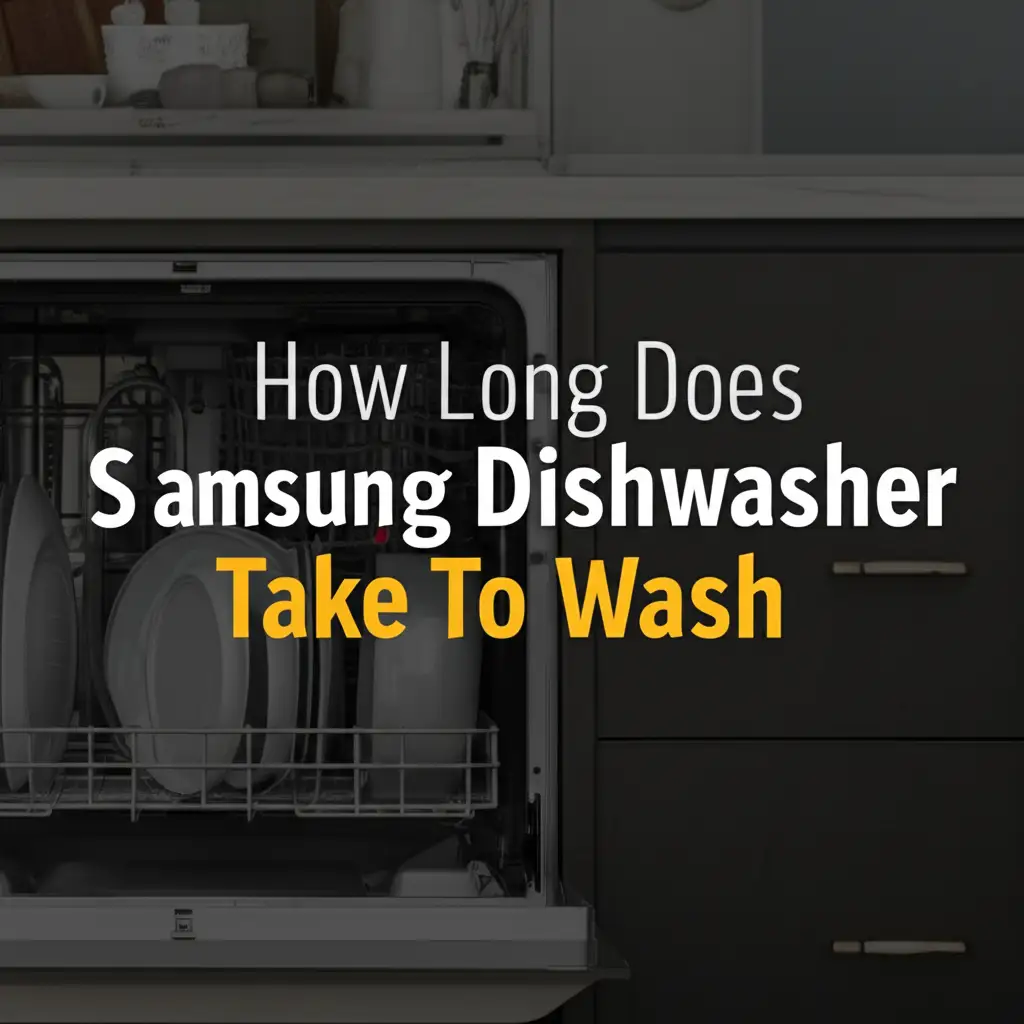 How Long Does Samsung Dishwasher Take To Wash