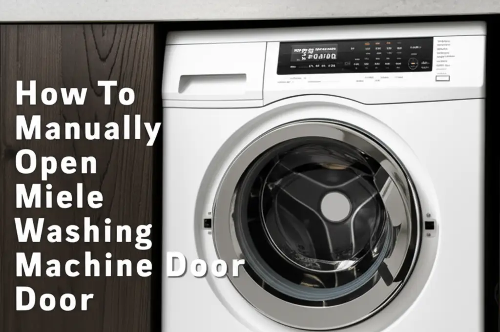 How To Manually Open Miele Washing Machine Door