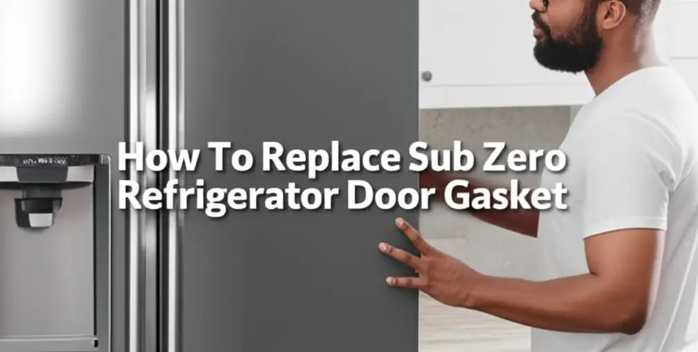 How To Replace Sub Zero Refrigerator Door Gasket