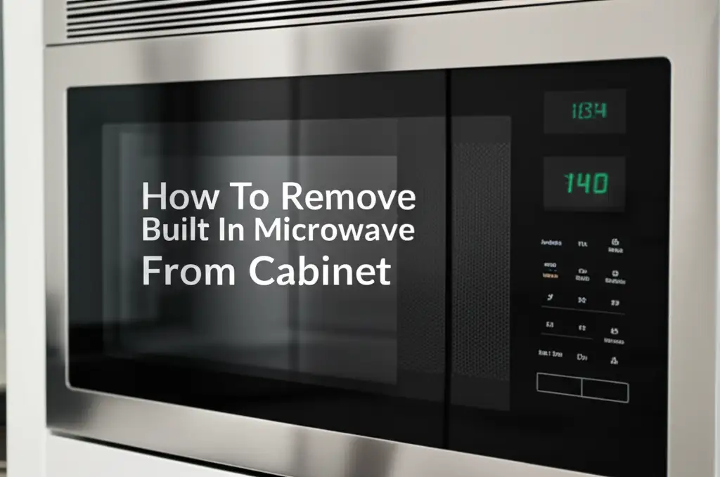 How To Remove Built In Microwave From Cabinet