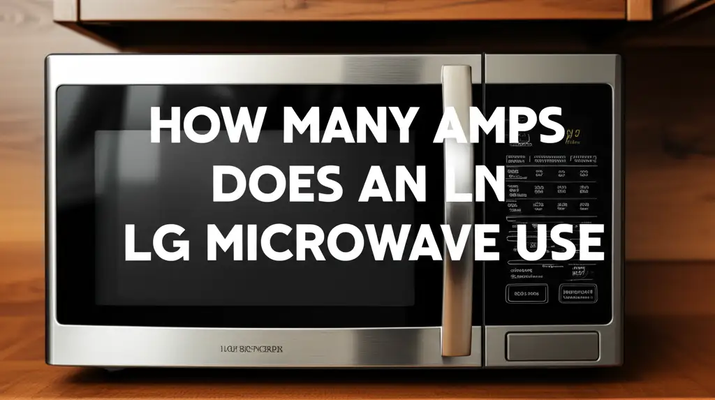How Many Amps Does An Lg Microwave Use