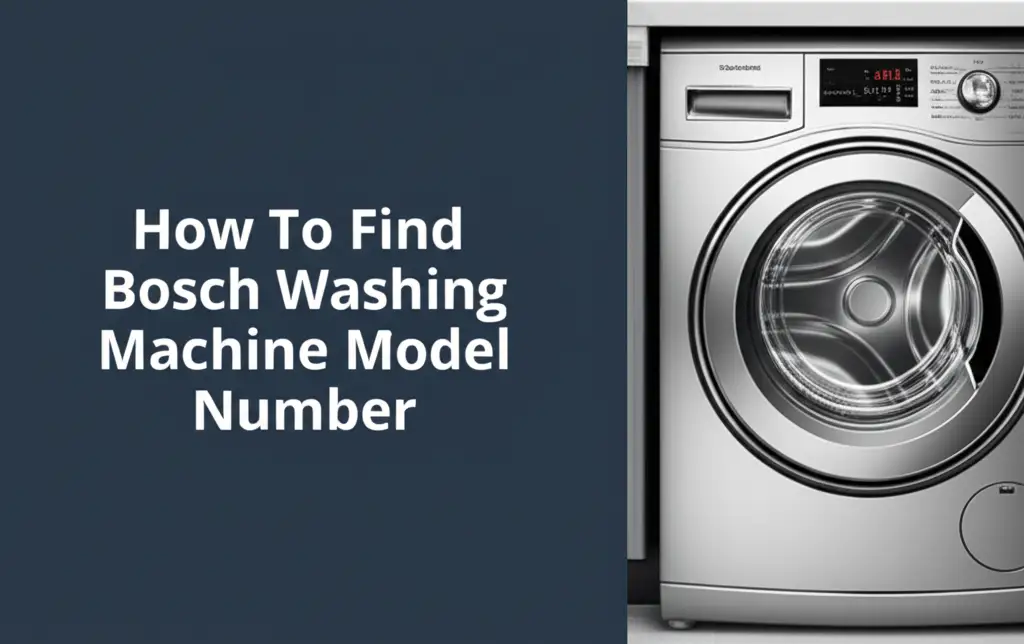 How To Find Bosch Washing Machine Model Number