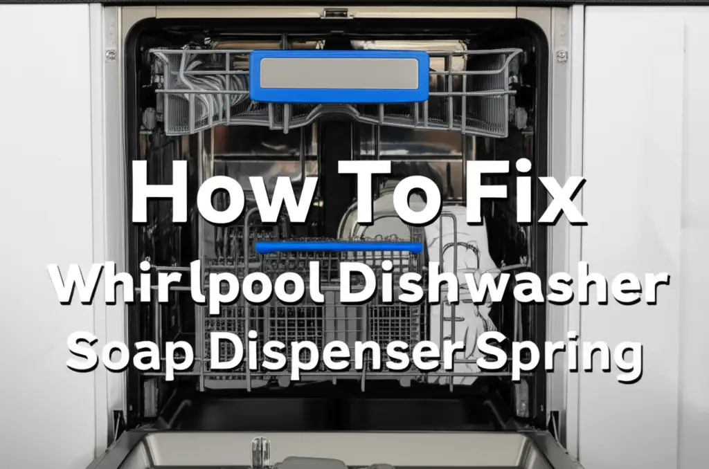 How To Fix Whirlpool Dishwasher Soap Dispenser Spring