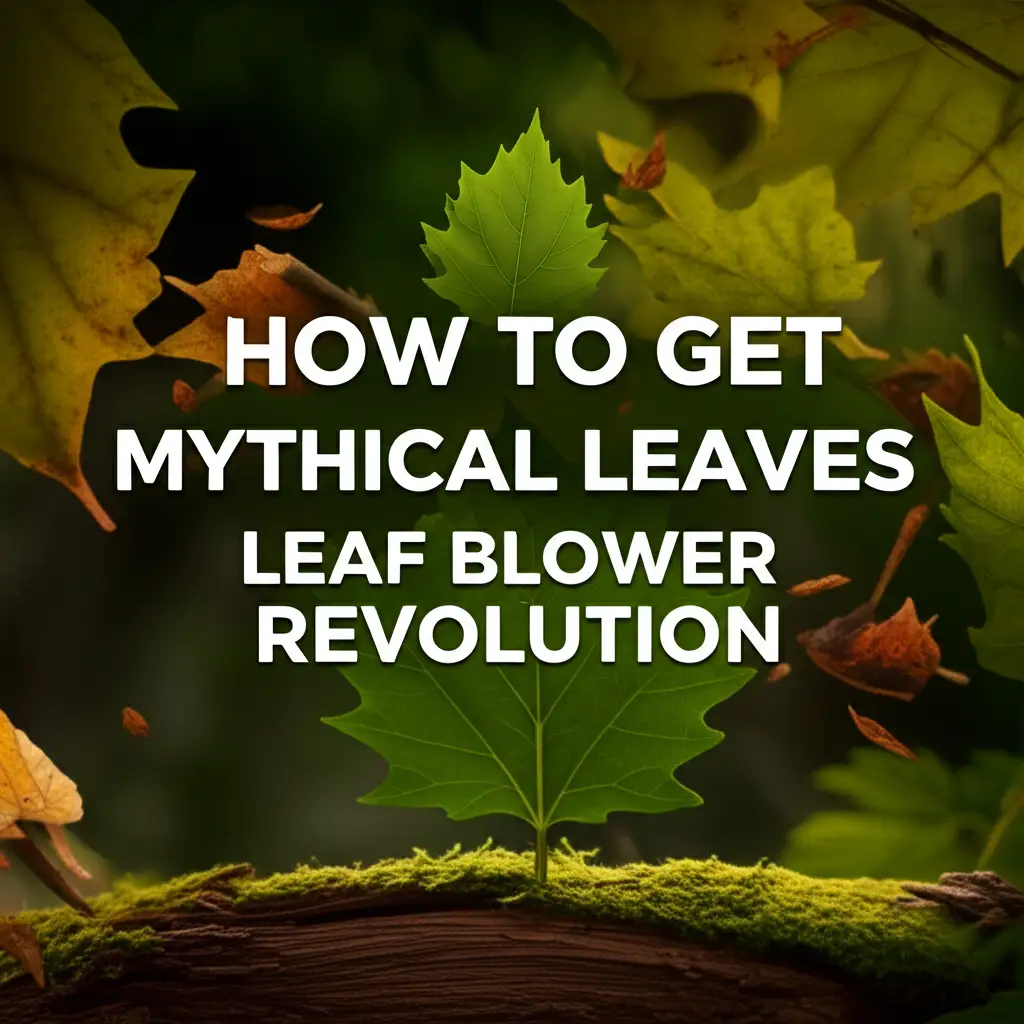 How To Get Mythical Leaves Leaf Blower Revolution