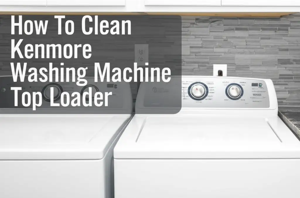 How To Clean Kenmore Washing Machine Top Loader